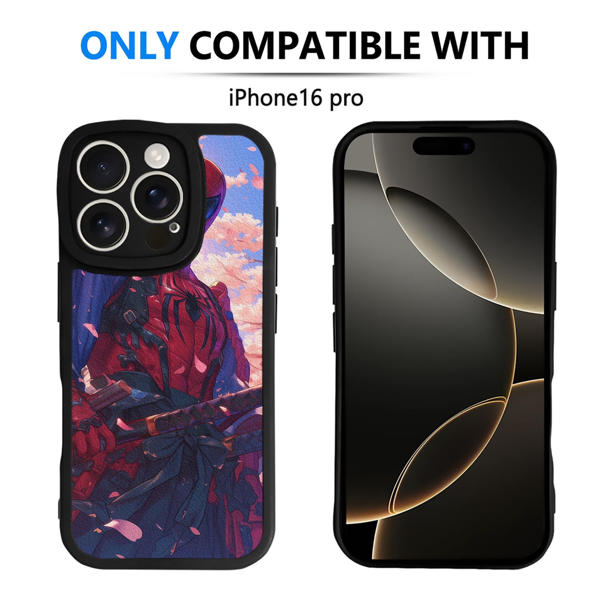 Spider Man スパイダーマン 【iPhone 16シリーズ対応】シリコンスマホケース（レザー調） 材質：シリコン